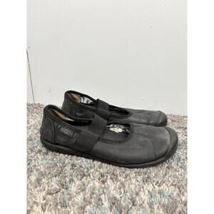 Keen Shoes Womens Size 9.5 Mary Jane Stretchy Strap Slip On Bumper Toe Black